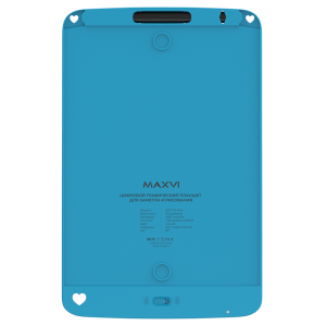 Купить LCD планшет для заметок и рисования Maxvi MGT-01 blue